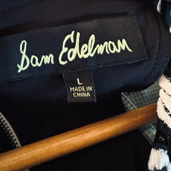 Sam Edelman Razorback exposed zipper Eyelet Cutout Floral Lace dress L - Picture 5 of 6